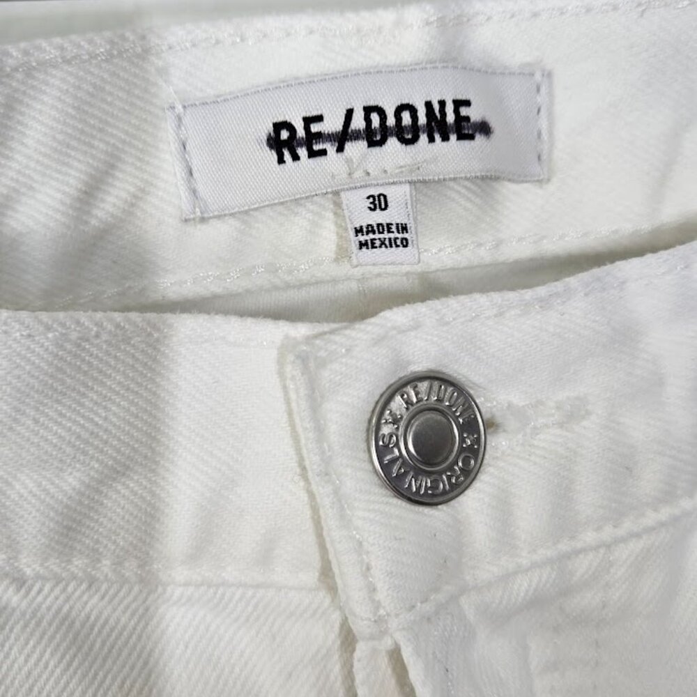 RE/DONE high rise loose long denim Sz 30 NEW - Picture 6 of 8